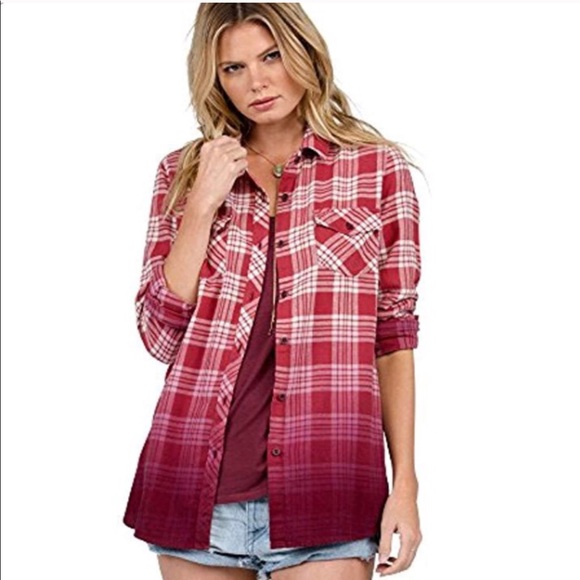 VOLCOM Plaid Top - Picture 3 of 5
